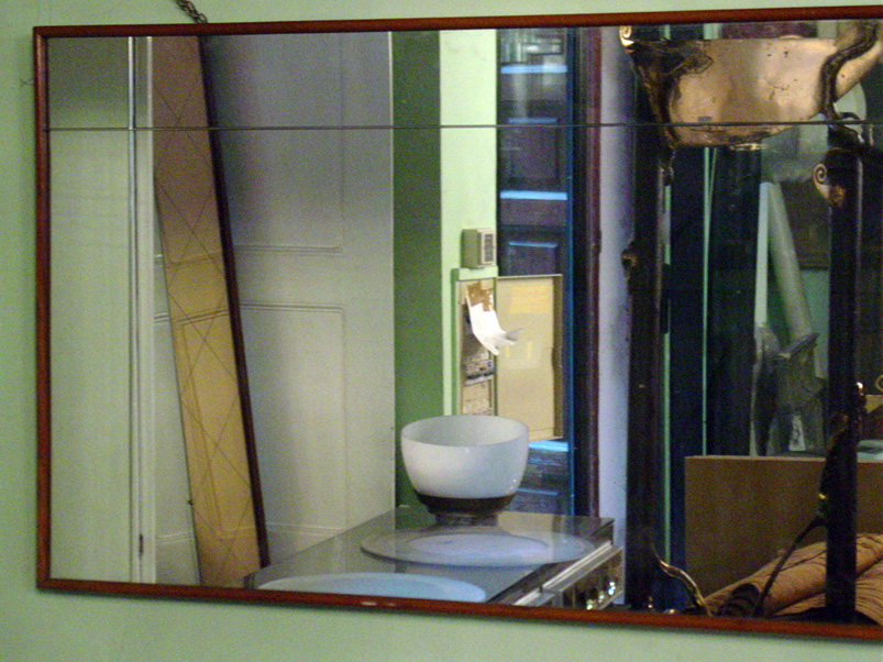 Specchio con Design Legno e filo del XX Secolo Opera d'arte esemplare - Robertaebasta® Art Gallery opere d’arte esclusive.